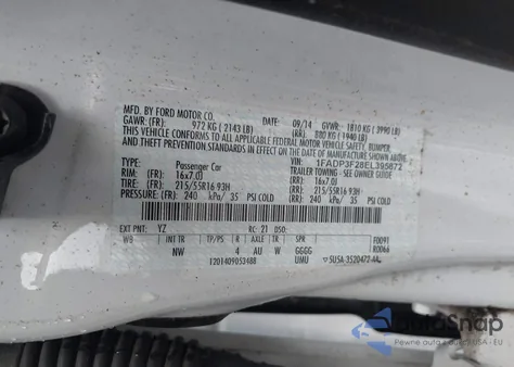 2014 Ford Focus Se from USA, damaged, VIN 1FADP3F28EL395872